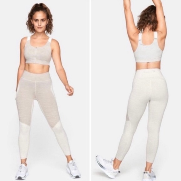 Outdoor voices tech sweat two tone colorblock 7/8 leggings - Picture 1 of 14